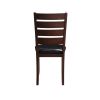 ACME Urbana Side Chair (Set-2) in Black PU & Cherry 04624