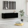 TV Cabinet Black 39.4"x11.8"x11.8" Engineered Wood