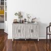 Kitchen Buffet Cabinet Gray