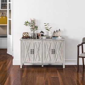 Kitchen Buffet Cabinet Gray