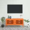 TV Cabinet Orange 41.3"x13.8"x19.7" Steel
