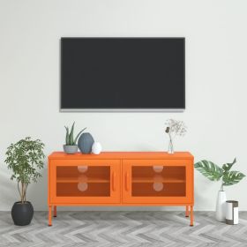 TV Cabinet Orange 41.3"x13.8"x19.7" Steel