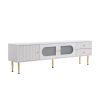 TV Stand for TVs up to 80'', Entertainment Center with Multifunctional Storage Space, TV Cabinet with 2 Drawers, Media Console for Living Room, Bedroo
