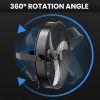 InfiniPower 20 Inch High Velocity Wall Mount Fan with Rack, 3 Speed Industrial/Commercial Metal Ventilation Fan