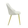 ACME Gaines Side Chair(Set-2), White PU DN01259