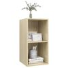 Wall-mounted TV Cabinet Sonoma Oak 14.6"x14.6"x28.3" Engineered Wood