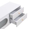 TV Stand for TVs up to 80'', Entertainment Center with Multifunctional Storage Space, TV Cabinet with 2 Drawers, Media Console for Living Room, Bedroo