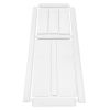 CRAZY ELF 30" x 80" "T" Style Wood Primed Standard Door Slab, DIY Unfinished Solid Wood Paneled Door, Interior Single Door Slab, Pre-Drilled Ready to