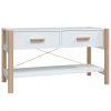 TV Cabinet White 32.3"x15"x17.7" Engineered Wood