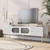 TV Stand for TVs up to 80'', Entertainment Center with Multifunctional Storage Space, TV Cabinet with 2 Drawers, Media Console for Living Room, Bedroo
