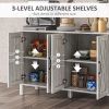 Kitchen Buffet Cabinet Gray