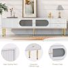 TV Stand for TVs up to 80'', Entertainment Center with Multifunctional Storage Space, TV Cabinet with 2 Drawers, Media Console for Living Room, Bedroo