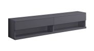 ACME Ximena Floating TV Stand, LED & Gray Finish 91347