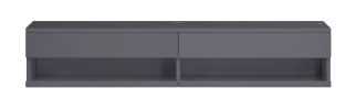 ACME Ximena Floating TV Stand, LED & Gray Finish 91347