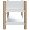 TV Cabinet White 32.3"x15"x17.7" Engineered Wood