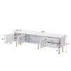 TV Stand for TVs up to 80'', Entertainment Center with Multifunctional Storage Space, TV Cabinet with 2 Drawers, Media Console for Living Room, Bedroo