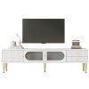 TV Stand for TVs up to 80'', Entertainment Center with Multifunctional Storage Space, TV Cabinet with 2 Drawers, Media Console for Living Room, Bedroo