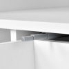 On-Trend TV Stand with 4 Open Shelves, Modern High Gloss Entertainment Center for 75 Inch TV, Universal TV Storage Cabinet with 16-color RGB LED Color