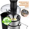 KOIOS Centrifugal Juicer Machines;  Juice Extractor with Extra Large 3inch Feed Chute Filter;  High Juice Yield for Fruits and Vegetables;  Easy to Cl