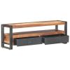 TV Cabinet 47.2"x11.8"x15.7" Solid Wood with Sheesham Finish