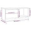 TV Cabinet Concrete Gray 35.4"x13.8"x15.7" Engineered Wood