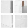 CRAZY ELF 30" x 80" "T" Style Wood Primed Standard Door Slab, DIY Unfinished Solid Wood Paneled Door, Interior Single Door Slab, Pre-Drilled Ready to