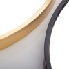 24" Wall Circle Mirror for Bathroom, Gold Round Mirror for Wall, 24inch Hanging Round Mirror for Living Room, Vanity, Bedroom