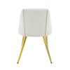ACME Gaines Side Chair(Set-2), White PU DN01259