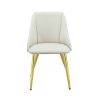 ACME Gaines Side Chair(Set-2), White PU DN01259