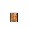 18.5 H x 14.2 W x 41.3 D Rustic/ Black Modern Steel TV Cabinet with Cable Management and Tip Restraint Hardware