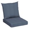 45" x 22.75" Solid Tan Rectangle Outdoor 2-Piece Deep Seat Cushion