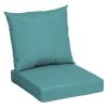 45" x 22.75" Solid Tan Rectangle Outdoor 2-Piece Deep Seat Cushion