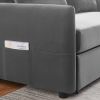 Leisure Loveseat Sofa for Living Room with 2 pillows